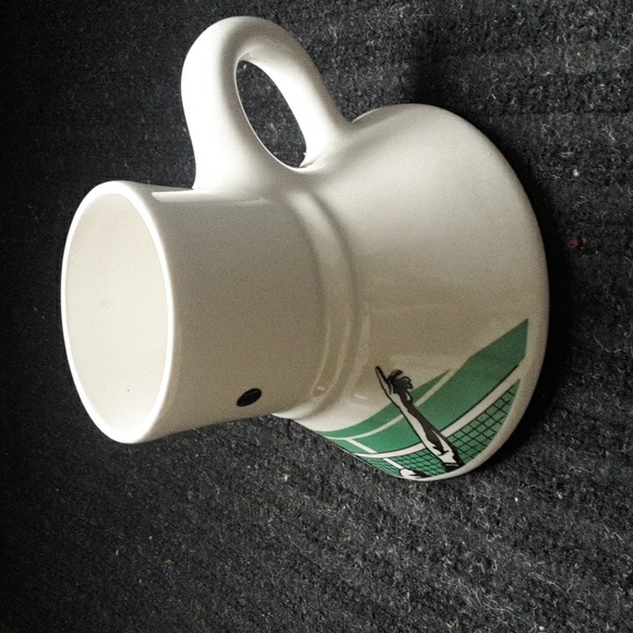1989 FELTMAN LANGER Mug with Tennis Designs. - Picture 3 of 9